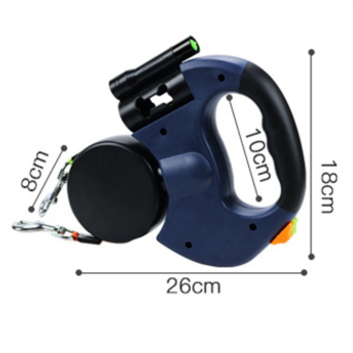 Dubbele Anti - Knoop Hondenriem voor Kleine Honden – Automatische Oprolbare 3m Riem - Hebbr