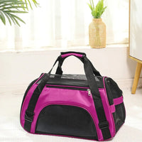 Faltbare Draagtas voor Huisdieren - Ademend Mesh, Ruimtebesparend, Verstelbare Schoudergordel, Grijs - Hebbr