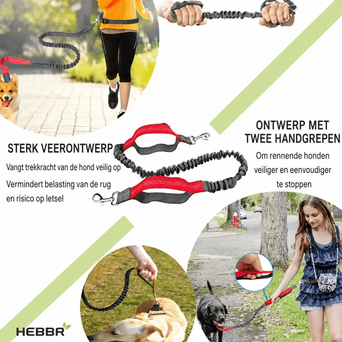 Flexi Nylon Riem - Hebbr