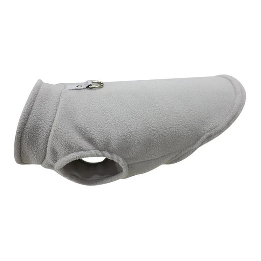 Franse Bulldog Vest L Fleece – Warm en Comfortabel voor Kleine Honden Blauw - Hebbr