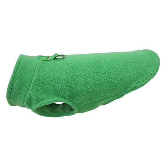 Franse Bulldog Vest L Fleece – Warm en Comfortabel voor Kleine Honden Blauw - Hebbr