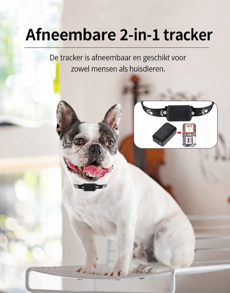 GPS Halsband Tracker - Hebbr