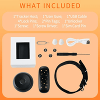 GPS Tracker Hond 67×29×19 mm – Realtime Tracking, Waterdicht IP67 - Hebbr