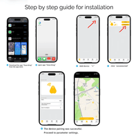 GPS Tracker Huisdier 30×30×9 mm – Bluetooth 5.0 met Ontkoppelingsalarm - Hebbr