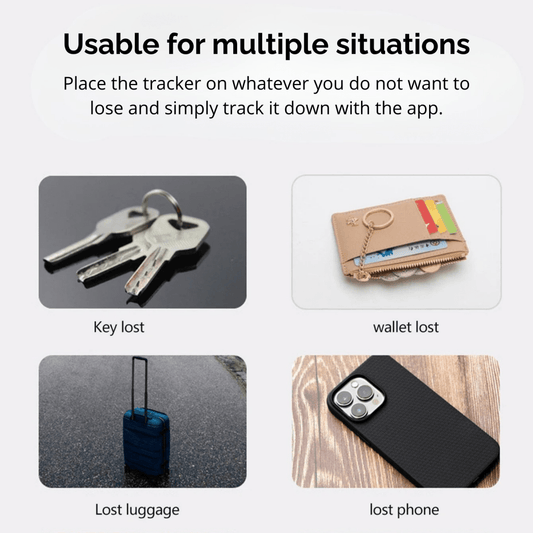 GPS Tracker Huisdier 30×30×9 mm – Bluetooth 5.0 met Ontkoppelingsalarm - Hebbr