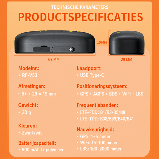 GPS Tracker IP67 - Hebbr