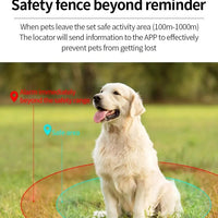 GPS Tracker voor Honden – Waterdichte Verstelbare Halsband Nylon - Hebbr