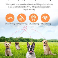 GPS Tracker voor Honden – Waterdichte Verstelbare Halsband Nylon - Hebbr
