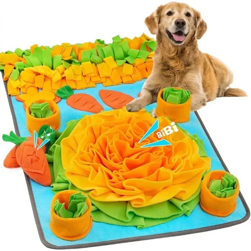 Grote Snuffelmat voor Honden - Interactieve Trainingsmat voor Stressverlichting en Langzaam Voeden, 80x60 cm - Hebbr