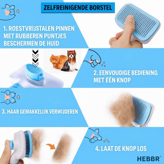 Haarverwijder Hondenborstel - Hebbr
