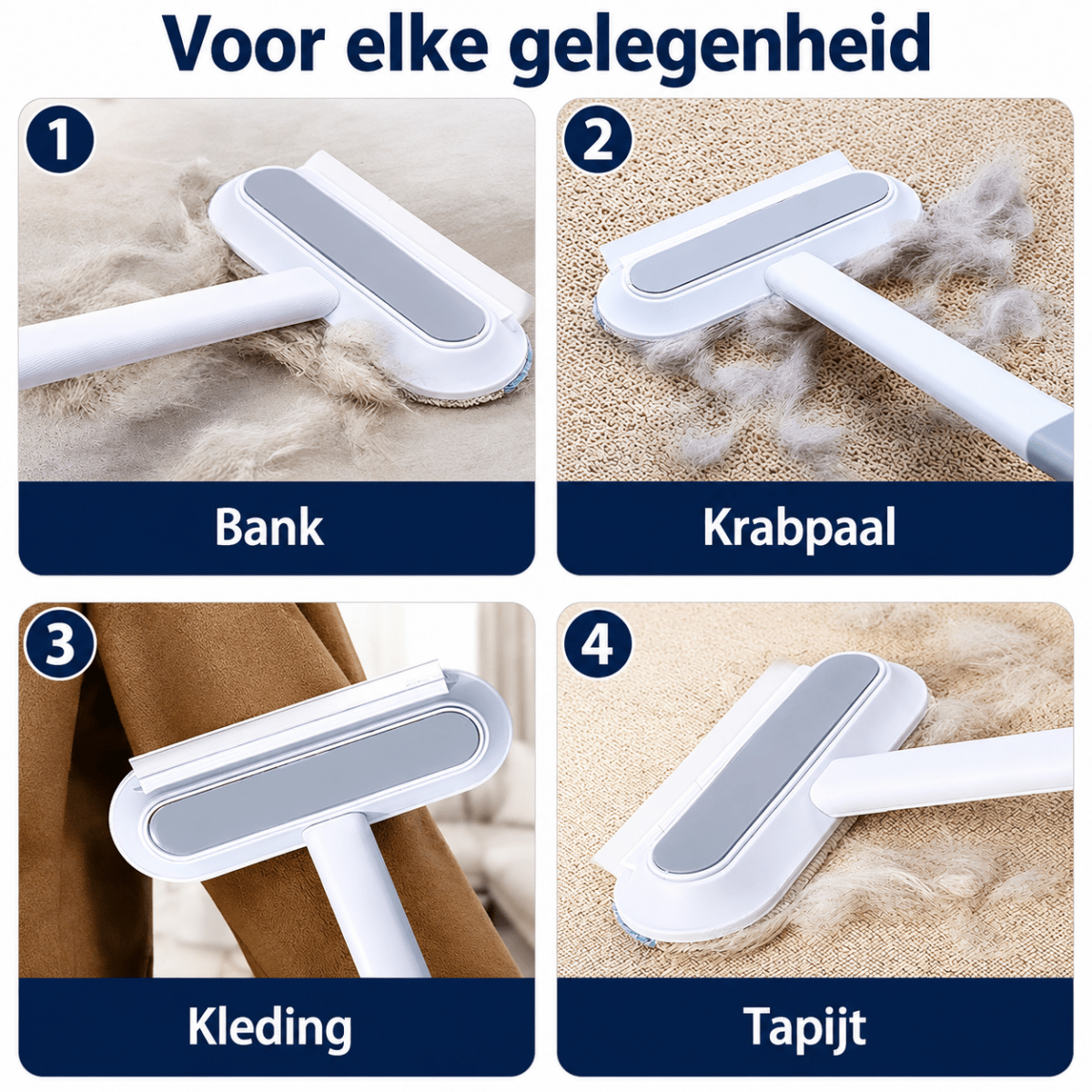 Haarverwijderaar | Herbruikbare Fleece Borstel voor Meubels en Kleding - Hebbr