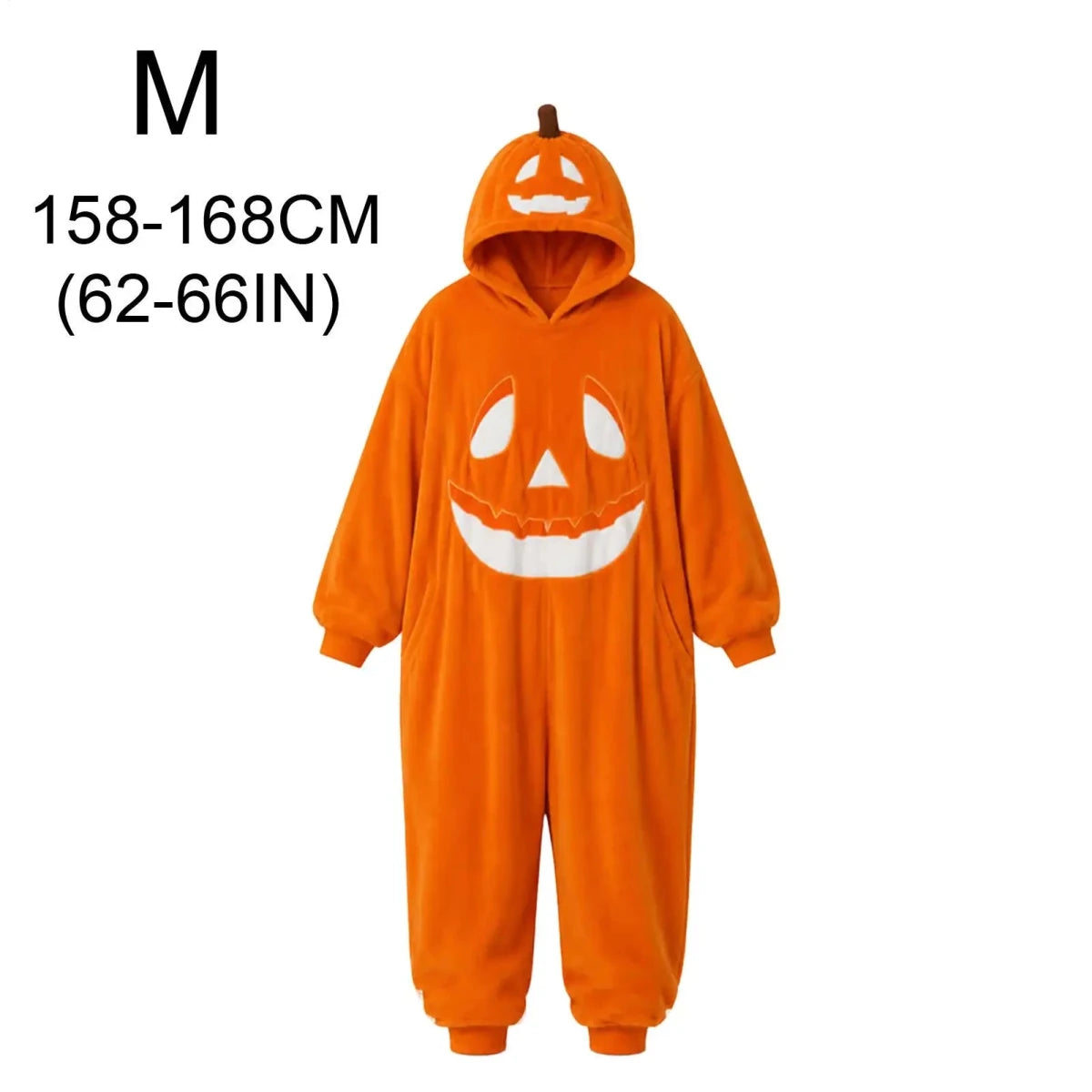 Hallowenzo Jumpsuit | Zacht Fluweel met Pompoenprint voor Feestelijke Gelegenheden - Hebbr