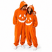Hallowenzo Jumpsuit | Zacht Fluweel met Pompoenprint voor Feestelijke Gelegenheden - Hebbr