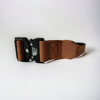 Halsband Hond 50 cm Nylon – Comfortabel en Duurzaam Bruin Hondenhalsband - Hebbr