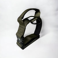 Halsband Hond Tactisch Nylon – Duurzaam, Robuuste Snelsluiting Olijfgroen - Hebbr