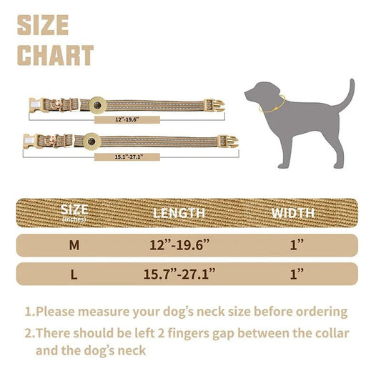 Halsband voor Honden 360° Verstelbaar Nylon – Reflecterend Knoopvrij - Hebbr