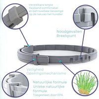 Halsband voor honden en katten 8 maanden – Natuurlijk en veilig Waterbestendig - Hebbr