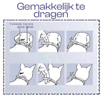 Halsband voor honden en katten 8 maanden – Natuurlijk en veilig Waterbestendig - Hebbr