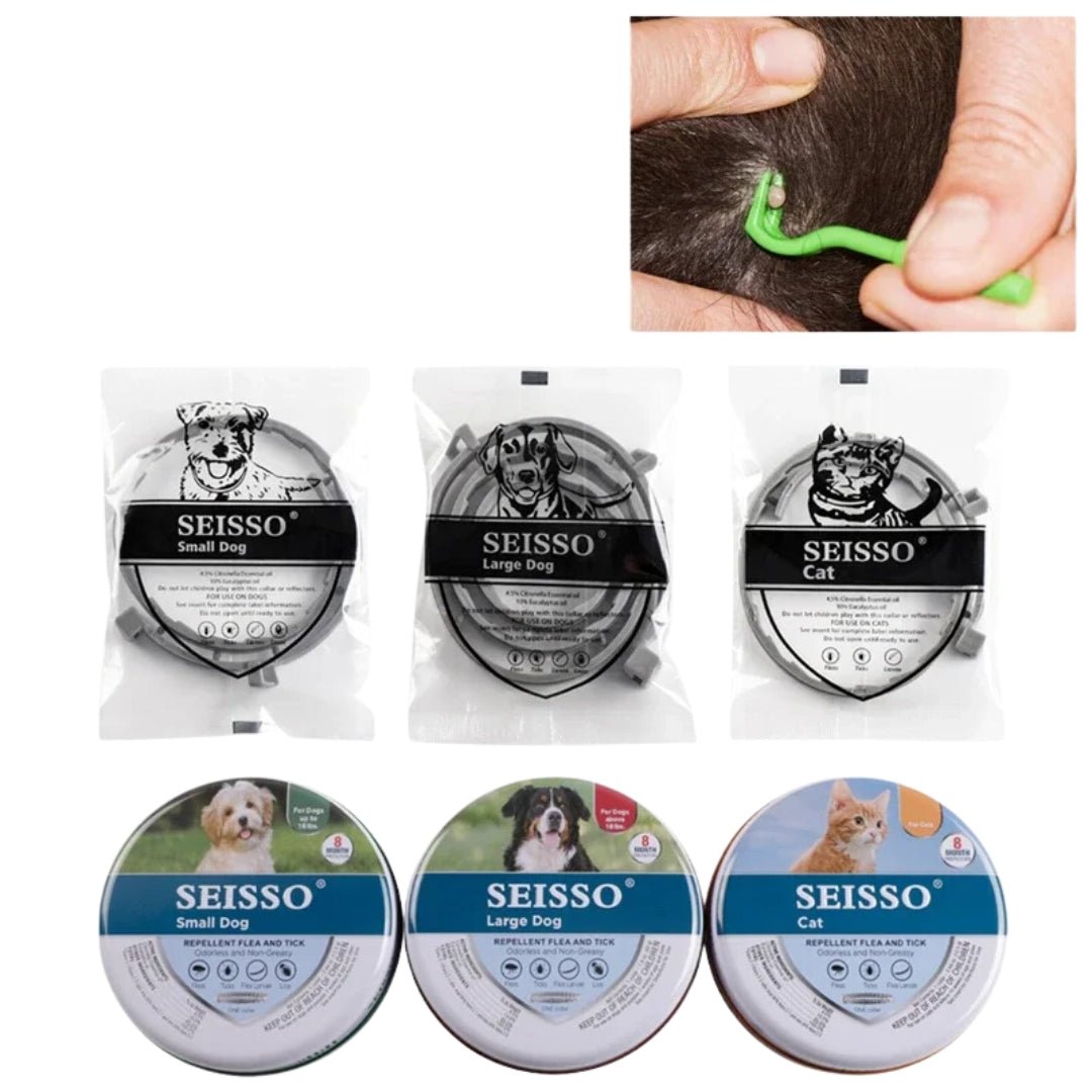 Halsband voor honden en katten 8 maanden – Natuurlijk en veilig Waterbestendig - Hebbr