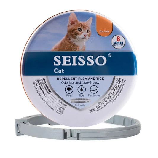 Halsband voor honden en katten 8 maanden – Natuurlijk en veilig Waterbestendig - Hebbr