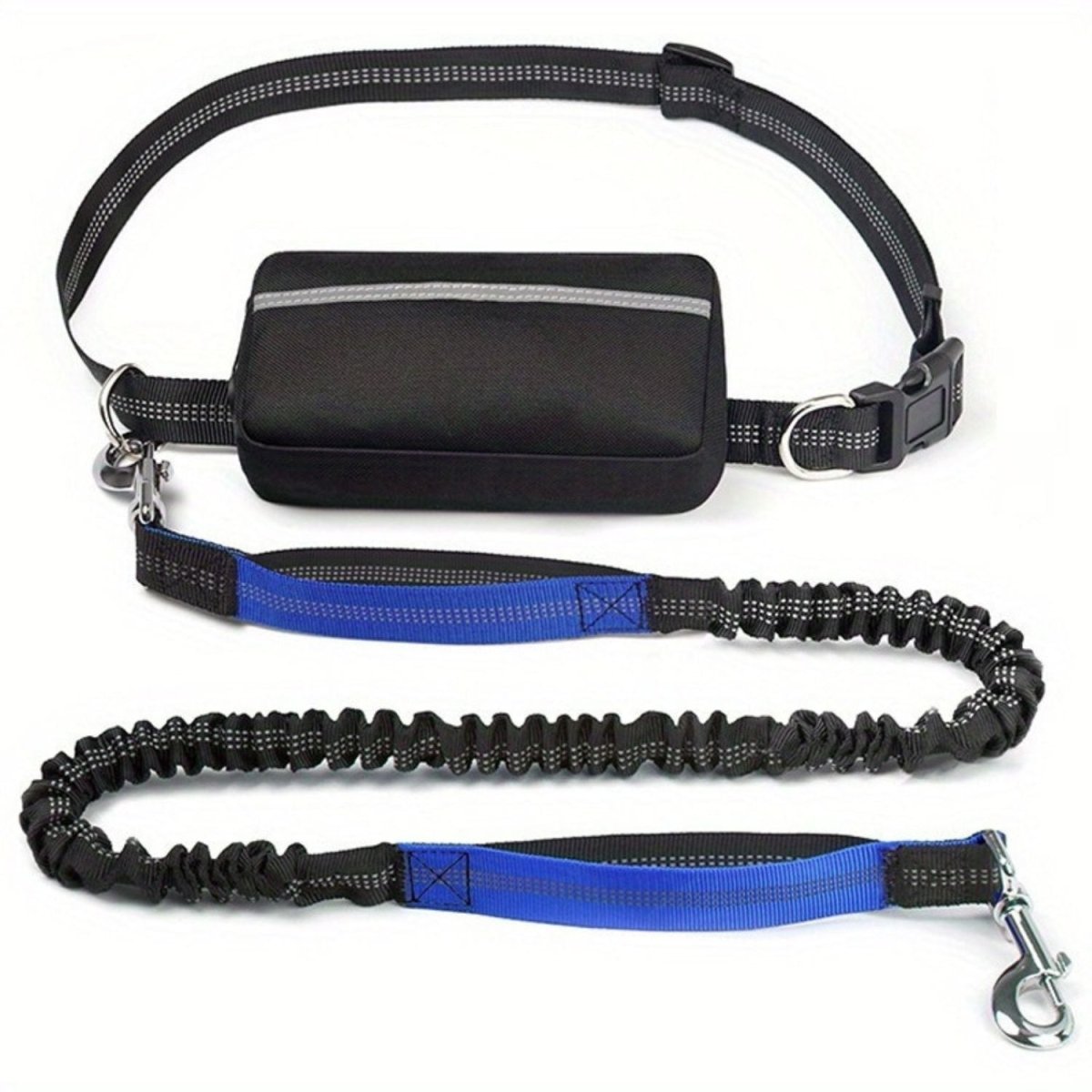 Handsfree Hondenriem Set - Reflecterend, Schokabsorberend en Duurzaam voor Middelgrote Honden - Hebbr