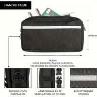 Handsfree Hondenriem Set - Reflecterend, Schokabsorberend en Duurzaam voor Middelgrote Honden - Hebbr