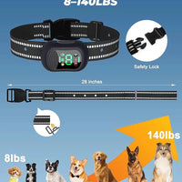 Harko Trainingshalsband Hond | 1500m Bereik, IP67 Waterdicht, Oplaadbaar, 4 Trainingsmodi - Hebbr