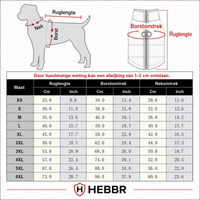 Haro Hondenjas Winter | Warm, Wind- en Waterdicht met D-ring, Verkrijgbaar in XS-6XL - Hebbr