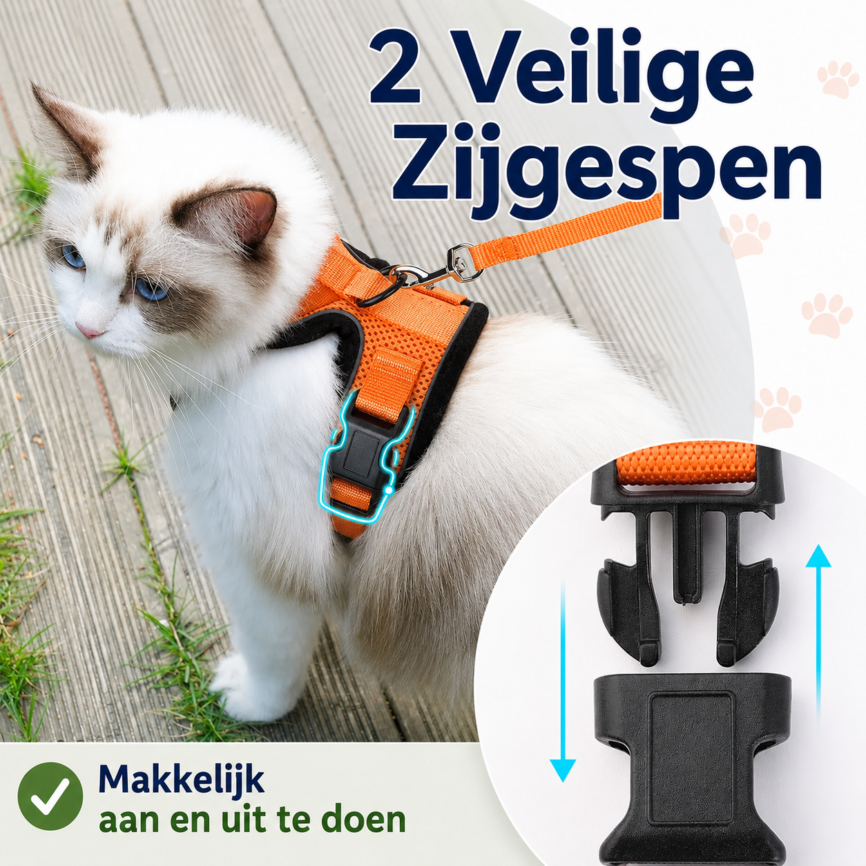 Katten Harnas | Ademend, Verstelbaar, Ontsnappingsbestendig
