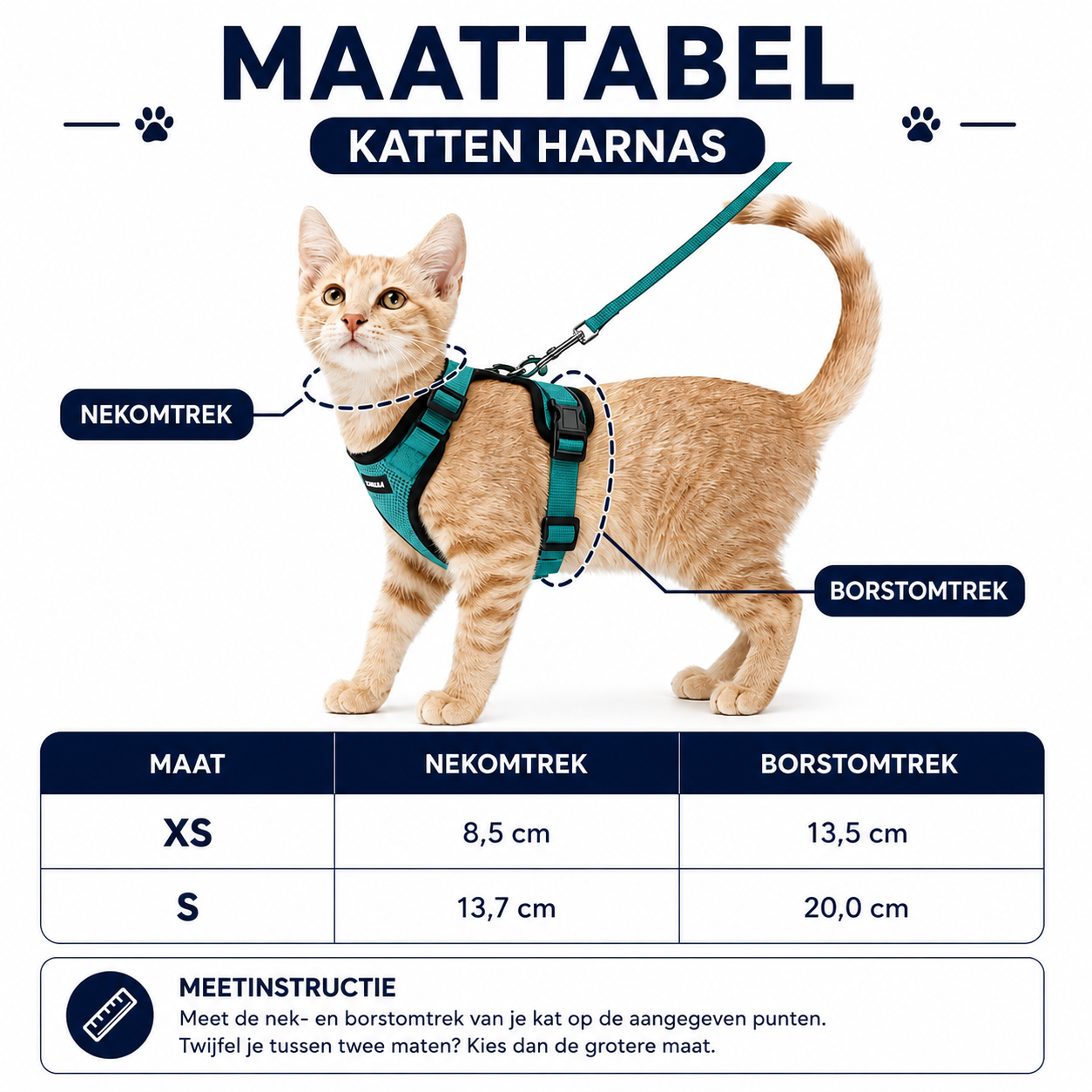 Katten Harnas | Ademend, Verstelbaar, Ontsnappingsbestendig