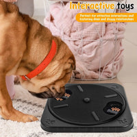 Hond Draaibare Nagelvijl 32×32 cm Kunststof – Interactieve Krabplank met Voeropslag - Hebbr