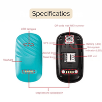 Hond en Kat 4G GPS Tracker – Realtime Locatiebepaling Waterdicht Groen of Oranje - Hebbr