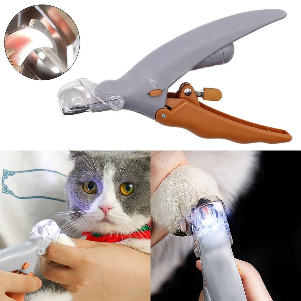 Hond en Kat LED Nagelknipper – Ergonomisch en Veilig Roestvrij Staal - Hebbr