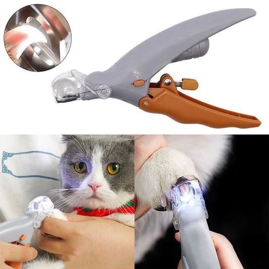 Hond en Kat LED Nagelknipper – Ergonomisch en Veilig Roestvrij Staal - Hebbr