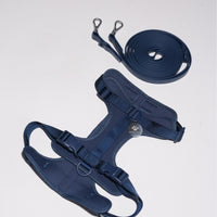 Hond Harnas en Tuigje 5 m – Comfortabel en Veilig voor Wandelen Zwart - Hebbr