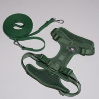 Hond Harnas en Tuigje 5 m – Comfortabel en Veilig voor Wandelen Zwart - Hebbr