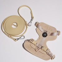 Hond Harnas en Tuigje 5 m – Comfortabel en Veilig voor Wandelen Zwart - Hebbr