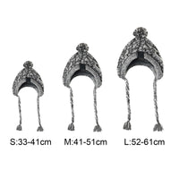 Hond Hoed S 33 - 41 cm Acryl – Warm en Winddicht Grijs - Hebbr