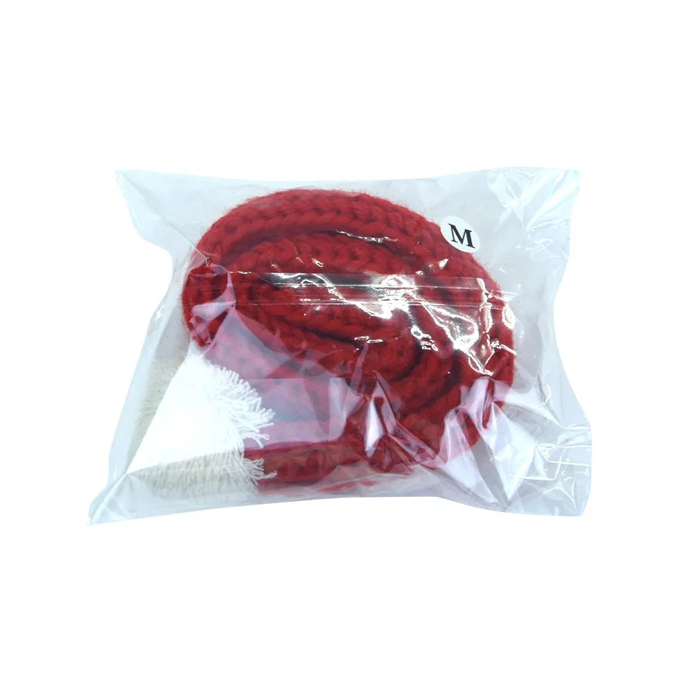 Hond Kat Sjaal 50×50 cm Wasbaar – Verstelbaar voor Feestdagen Rood - Hebbr