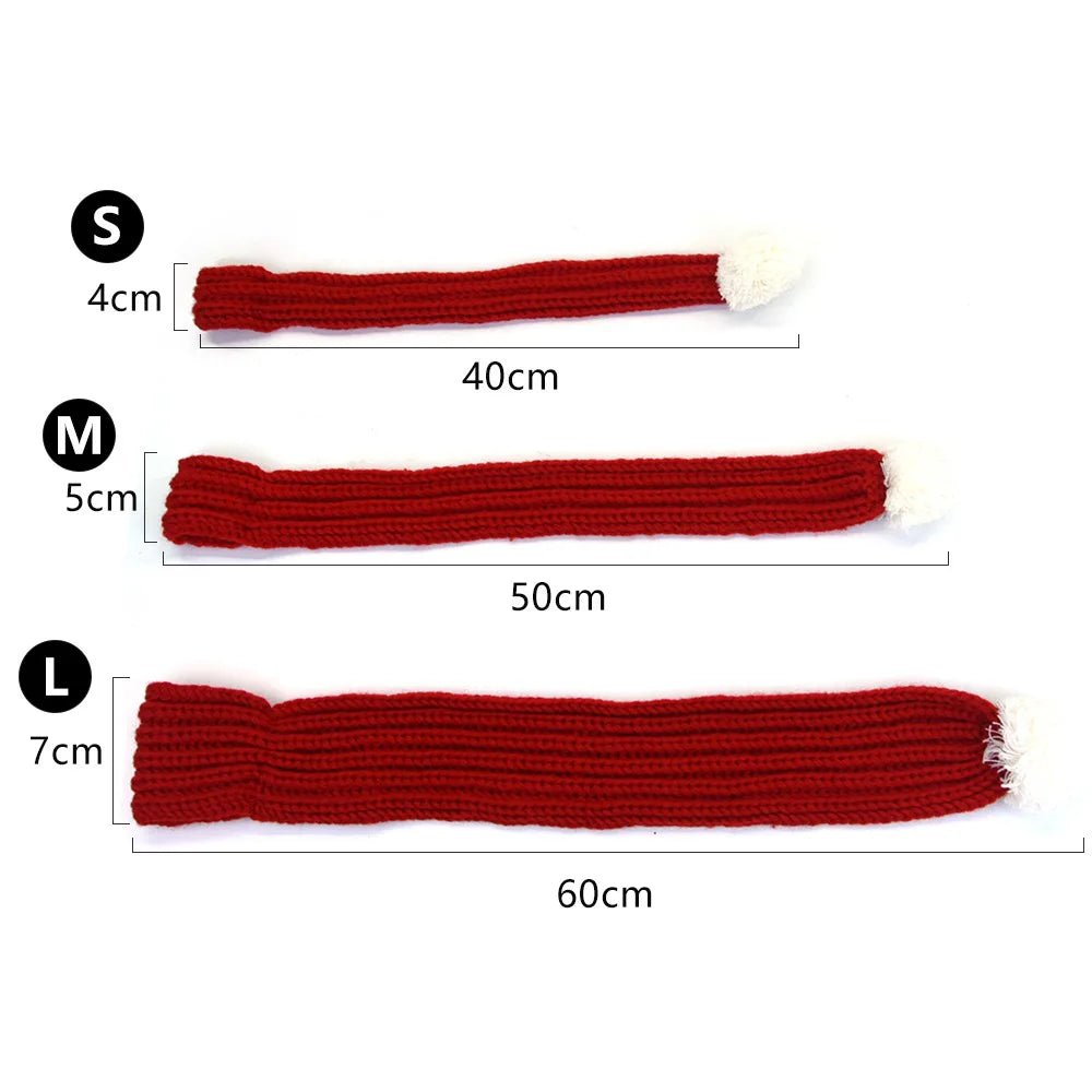 Hond Kat Sjaal 50×50 cm Wasbaar – Verstelbaar voor Feestdagen Rood - Hebbr