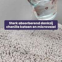 Hond Pootmat 60×90 cm Microvezel – Ultra Absorberend Antislip Grijs - Hebbr