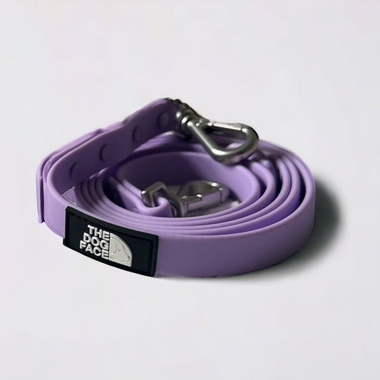 Hond PVC Lijn 152×2 cm – Waterdicht Lavendel met Draaibare Clip - Hebbr