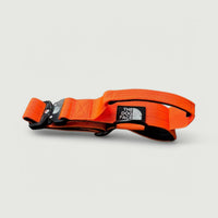 Hond Tactische Halsband 5 cm Nylon – Sterk en Comfortabel Feloranje - Hebbr