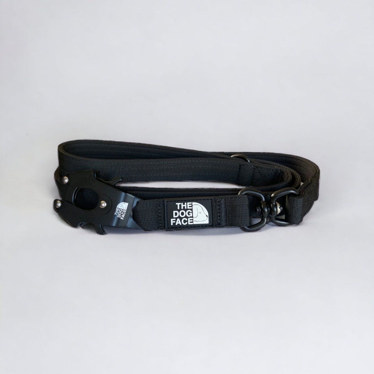 Hond Tactische Lijn 1,5 m Nylon – Comfortabel en Duurzaam Zwart - Hebbr