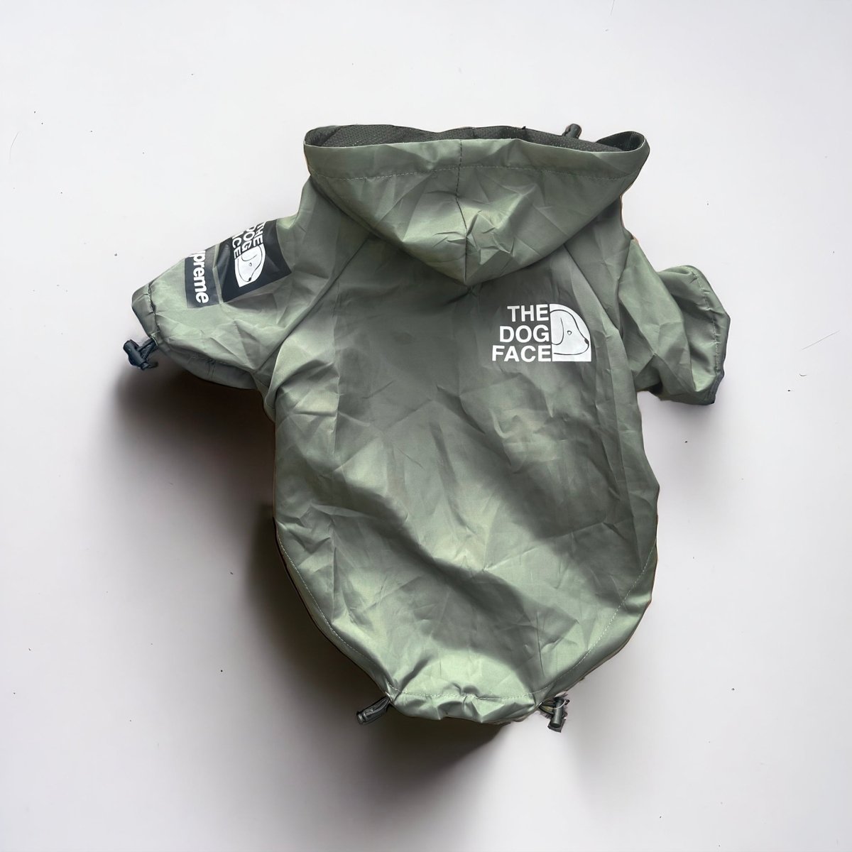Hond Windbreaker Jack 2XL Olijfgroen – Waterdicht en Ademend - Hebbr