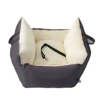 Honden Autostoelhoes, Waterdicht en Wasbaar, Comfortabel Pluche Nest - 60x60x35 cm - Hebbr