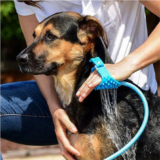 Honden Douche met Schuimfunctie – Verstelbare Waterdruk en Massage kunststof - Hebbr