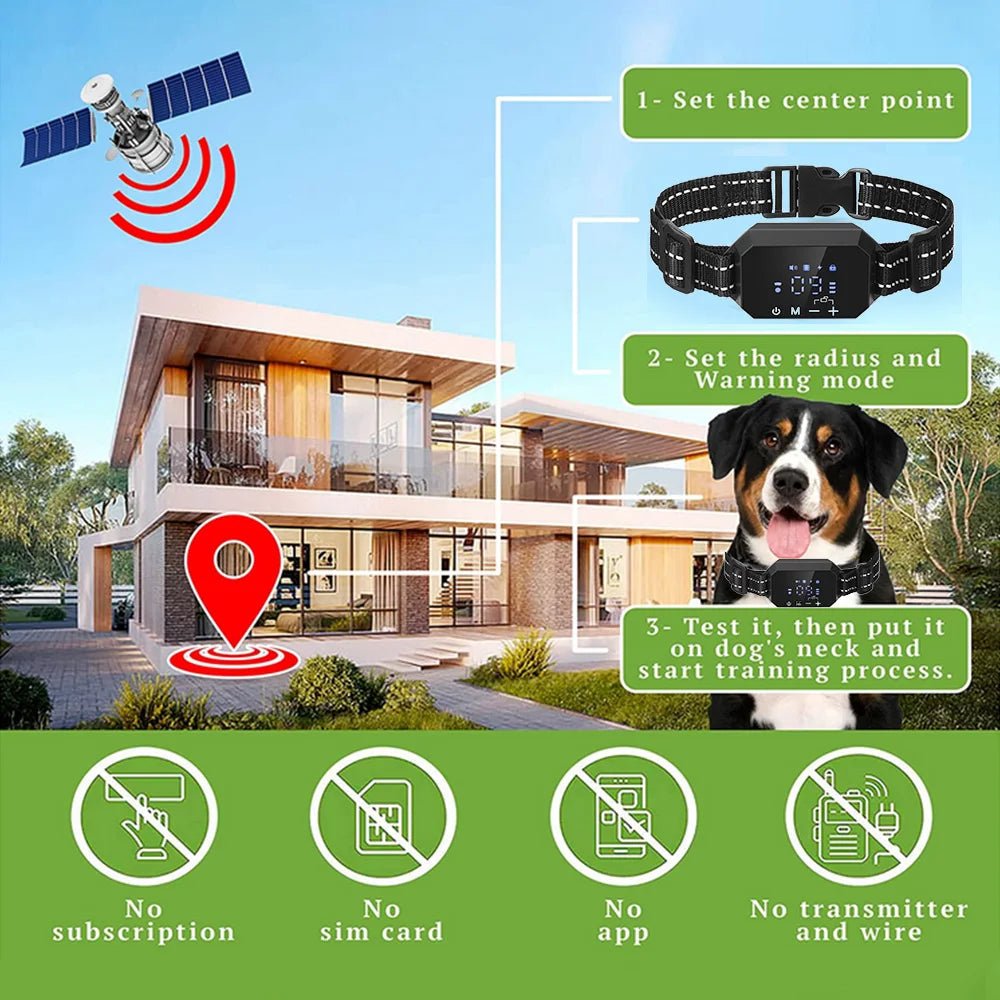 Honden GPS Halsband Waterdicht – Realtime Locatiebepaling en Geofence - Hebbr