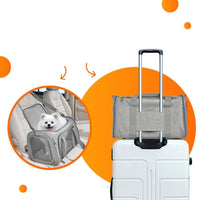 Honden Reistas voor Vliegreizen - Comfortabele, Ademend en Veilige Tas met Slimme Indeling - Hebbr