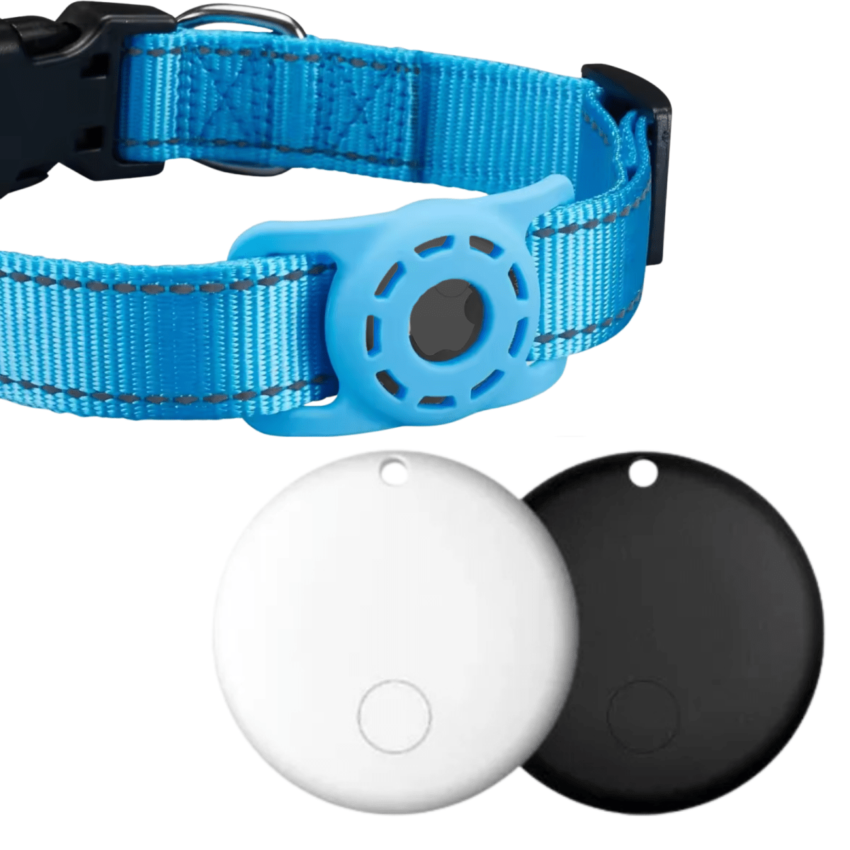 Honden Tracker 29×7,8 mm – Bluetooth Locatie met Reflecterende Halsband - Hebbr